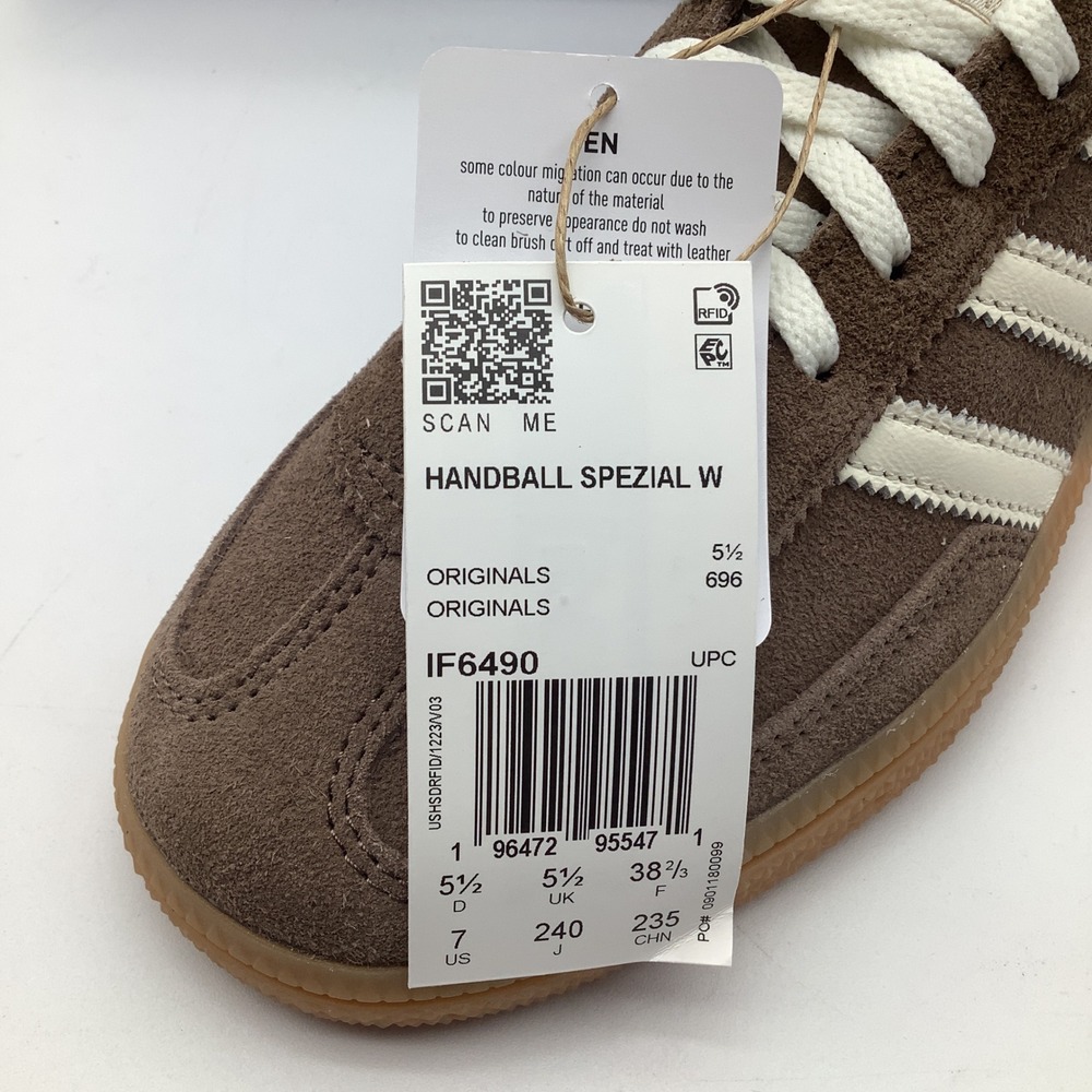 Adidas Handball Spezial W Shoes Earth Strata Gum2 Sneakers IF6490 Size 7 New - Picture 6 of 7